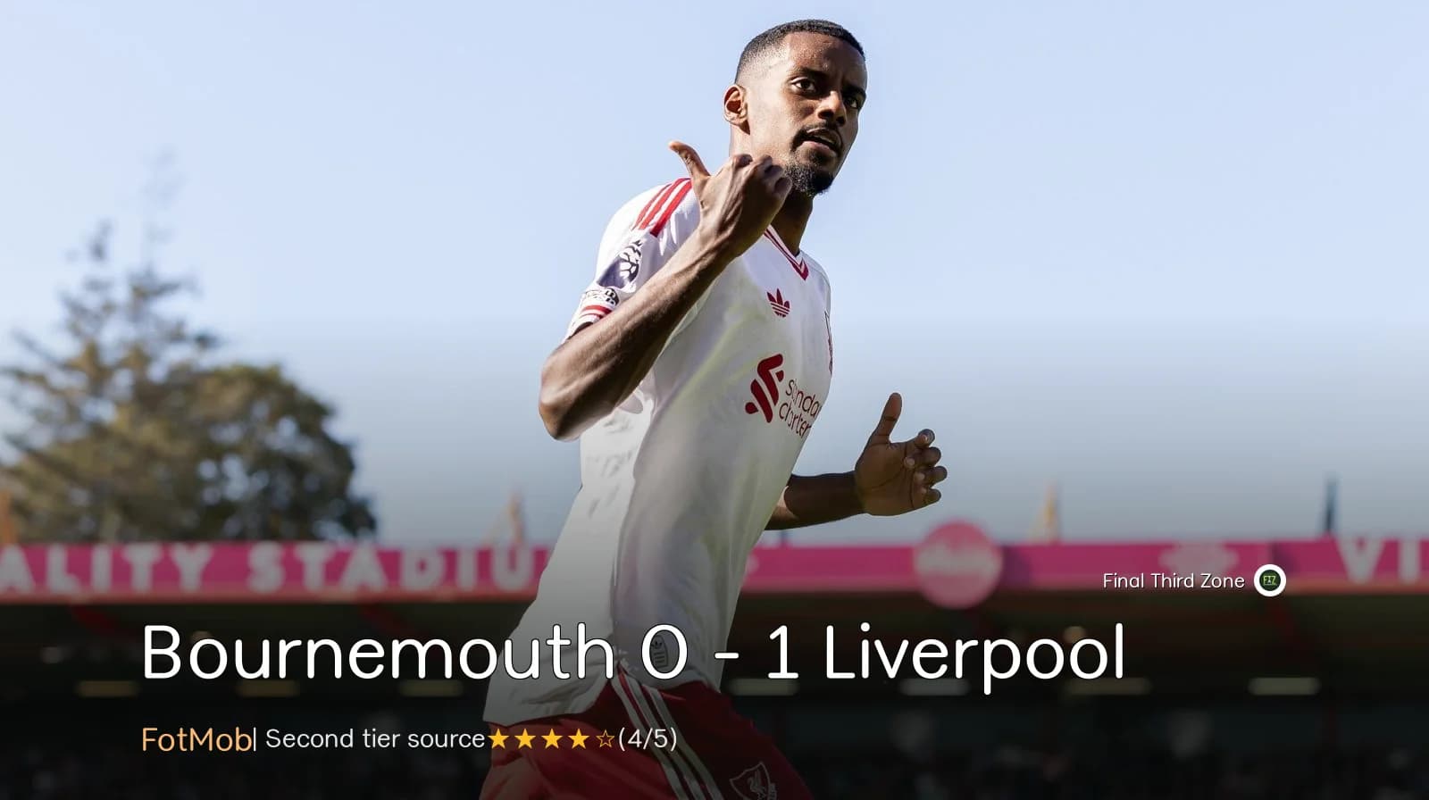 Bournemouth 0 - 1 Liverpool