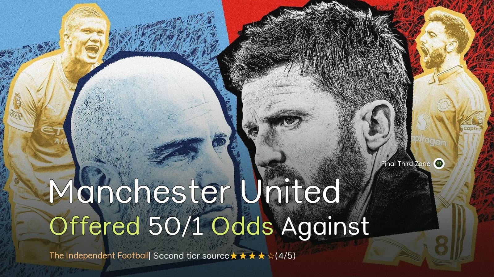 Manchester United Offered 50/1 Odds Against Manchester City