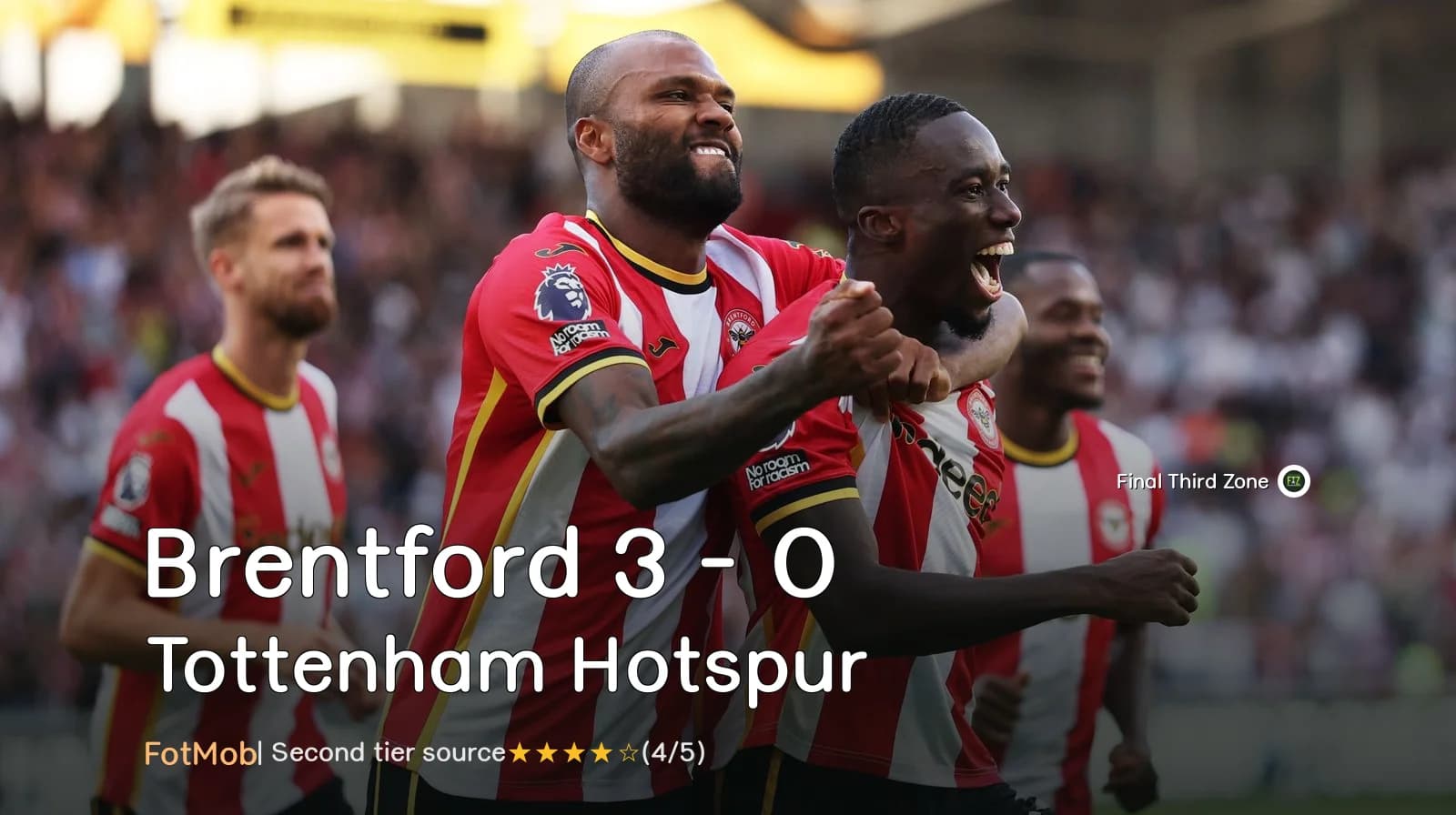 Brentford 3 - 0 Tottenham Hotspur