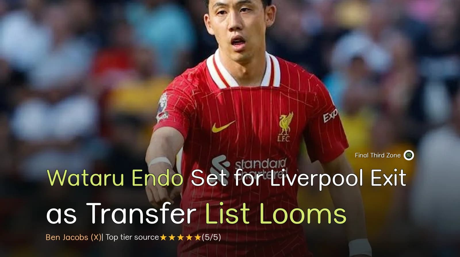 Wataru Endo Set for Liverpool Exit as Transfer List Looms