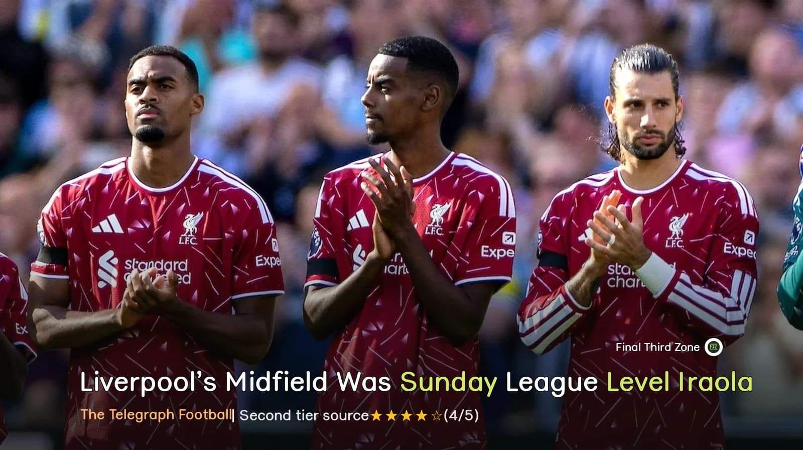 Liverpool’s Midfield Was Sunday League Level and Iraola Must Act Now