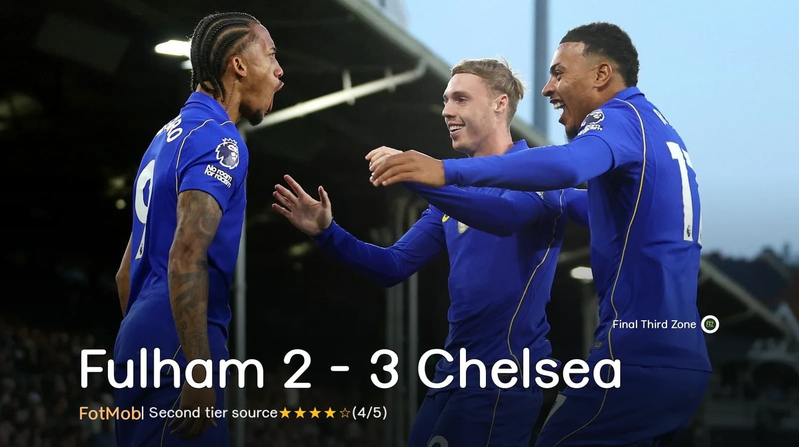 Fulham 2 - 3 Chelsea