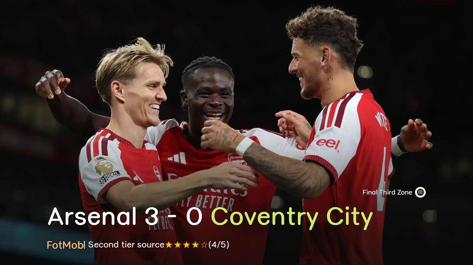Arsenal 3 - 0 Coventry City