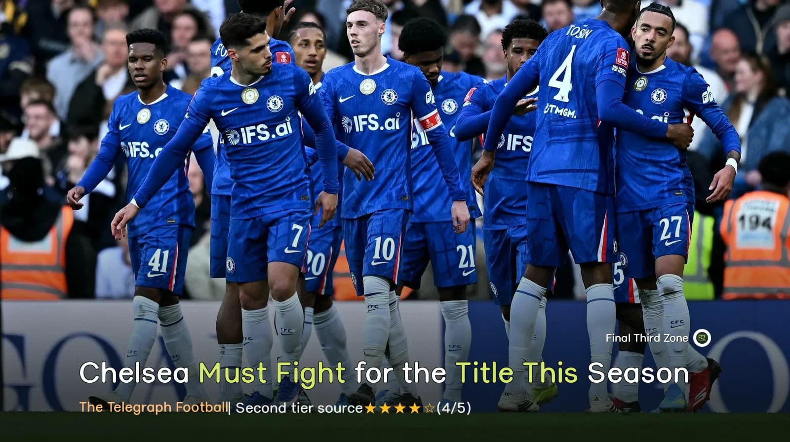 Chelsea Must Fight for the Title This Season