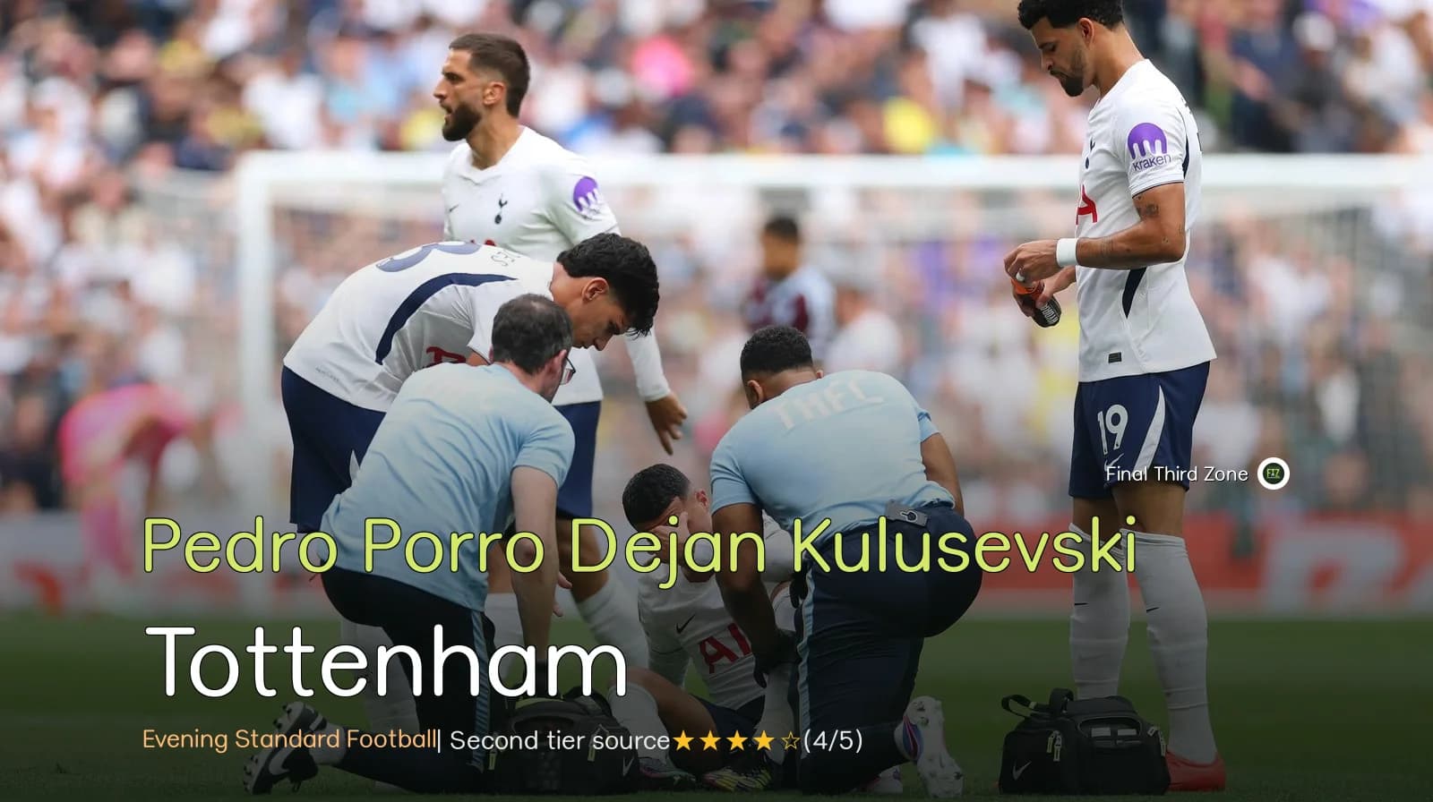 Pedro Porro and Dejan Kulusevski Injury Updates for Tottenham
