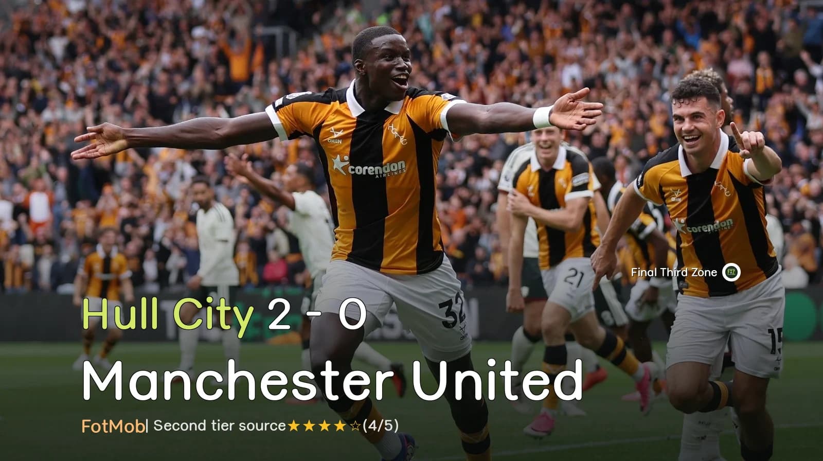 Hull City 2 - 0 Manchester United