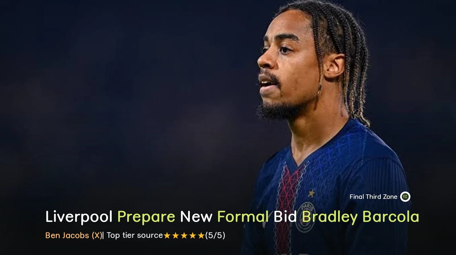 Liverpool Prepare New Formal Bid for Bradley Barcola