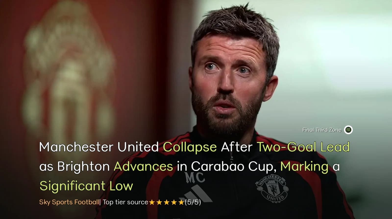 Manchester United Collapse Against Brighton in Carabao Cup
