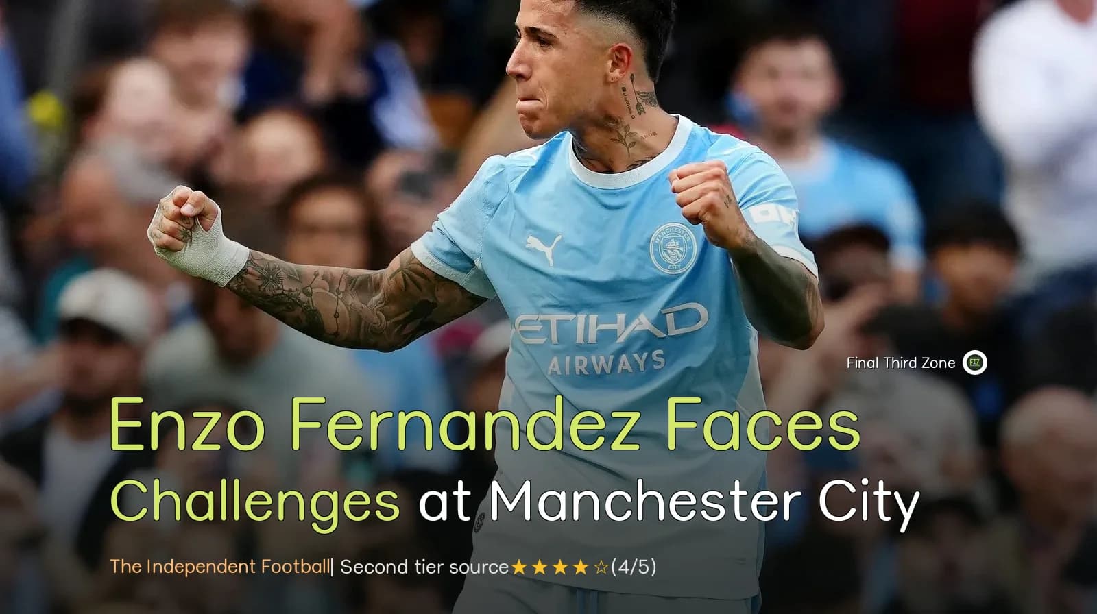 Enzo Fernandez Faces Challenges at Manchester City