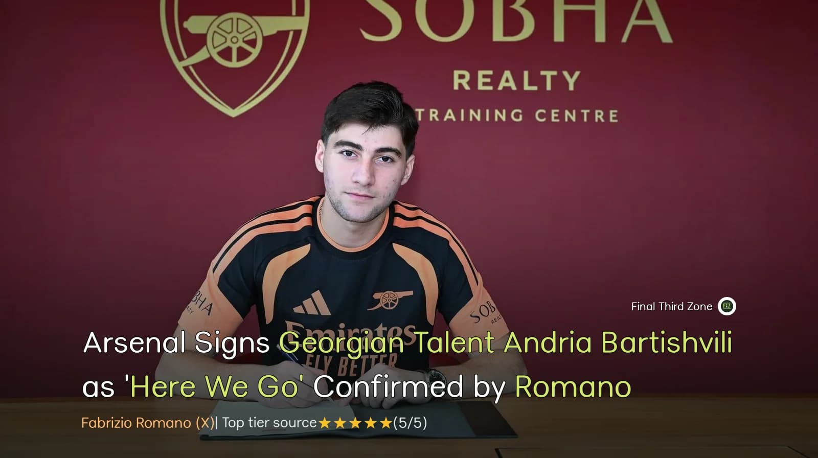 Arsenal Signs Georgian Talent Andria Bartishvili as 'Here We Go' Confirmed by Romano