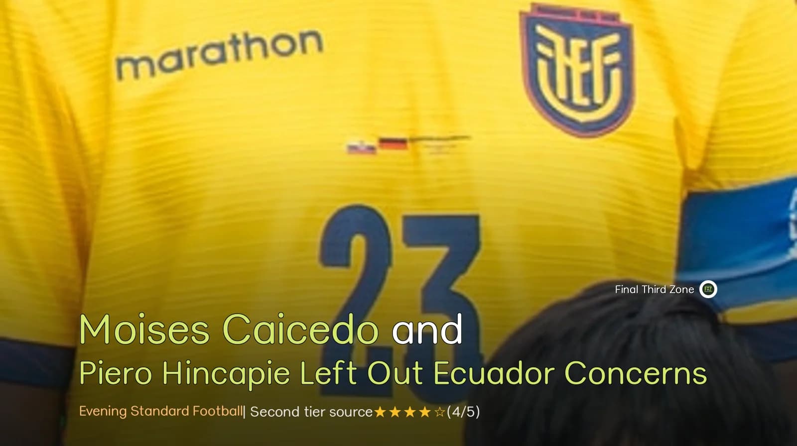 Moises Caicedo and Piero Hincapié Left Out of Ecuador Squad Amid Injury Concerns