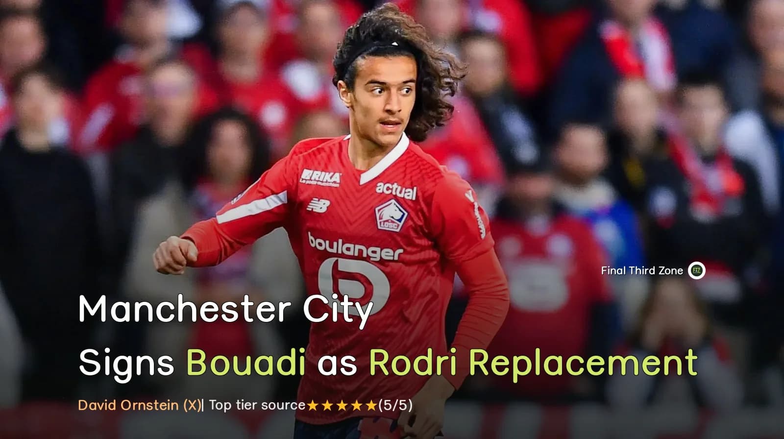 Manchester City Signs Bouadi as Rodri Replacement