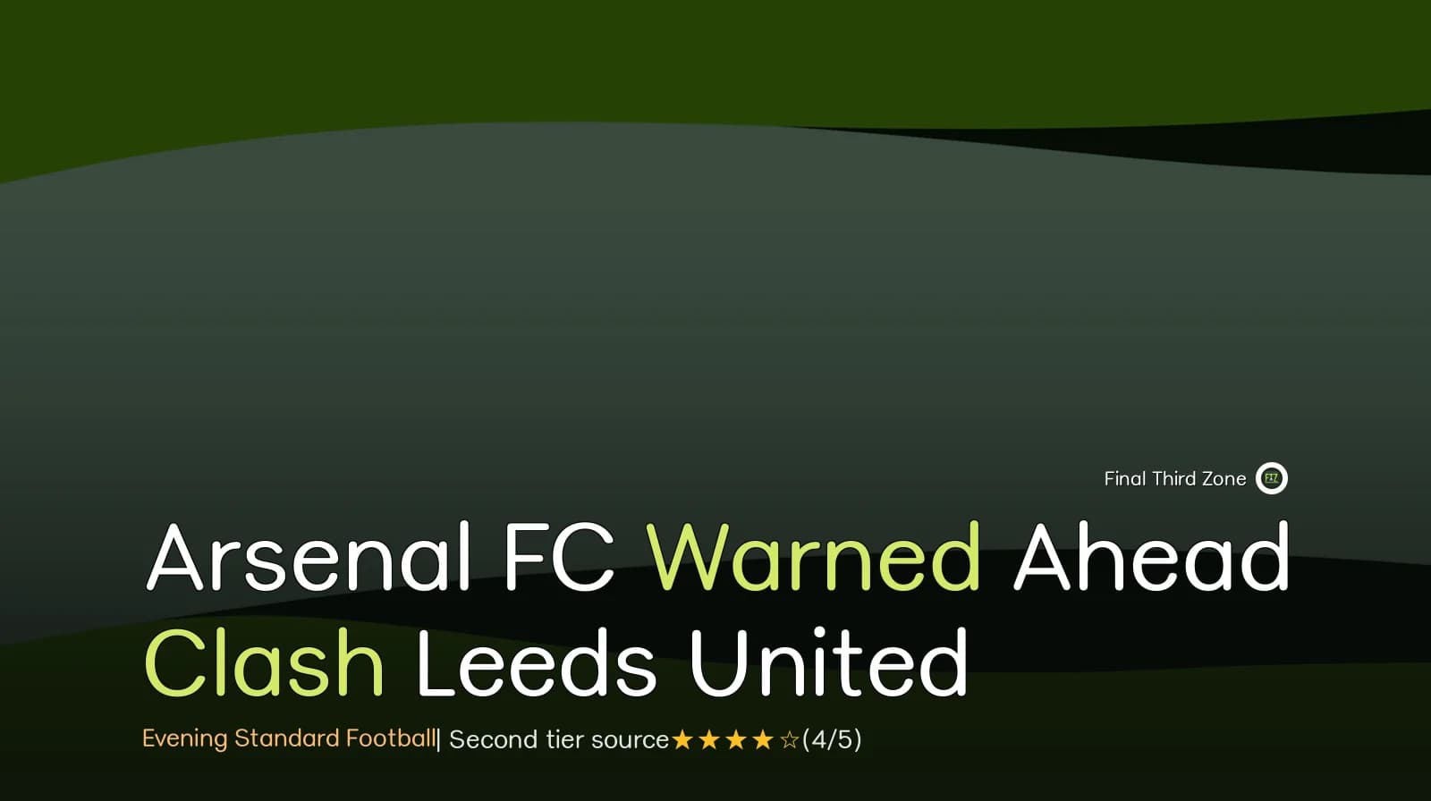 Arsenal FC Warned Ahead of Leeds United Clash