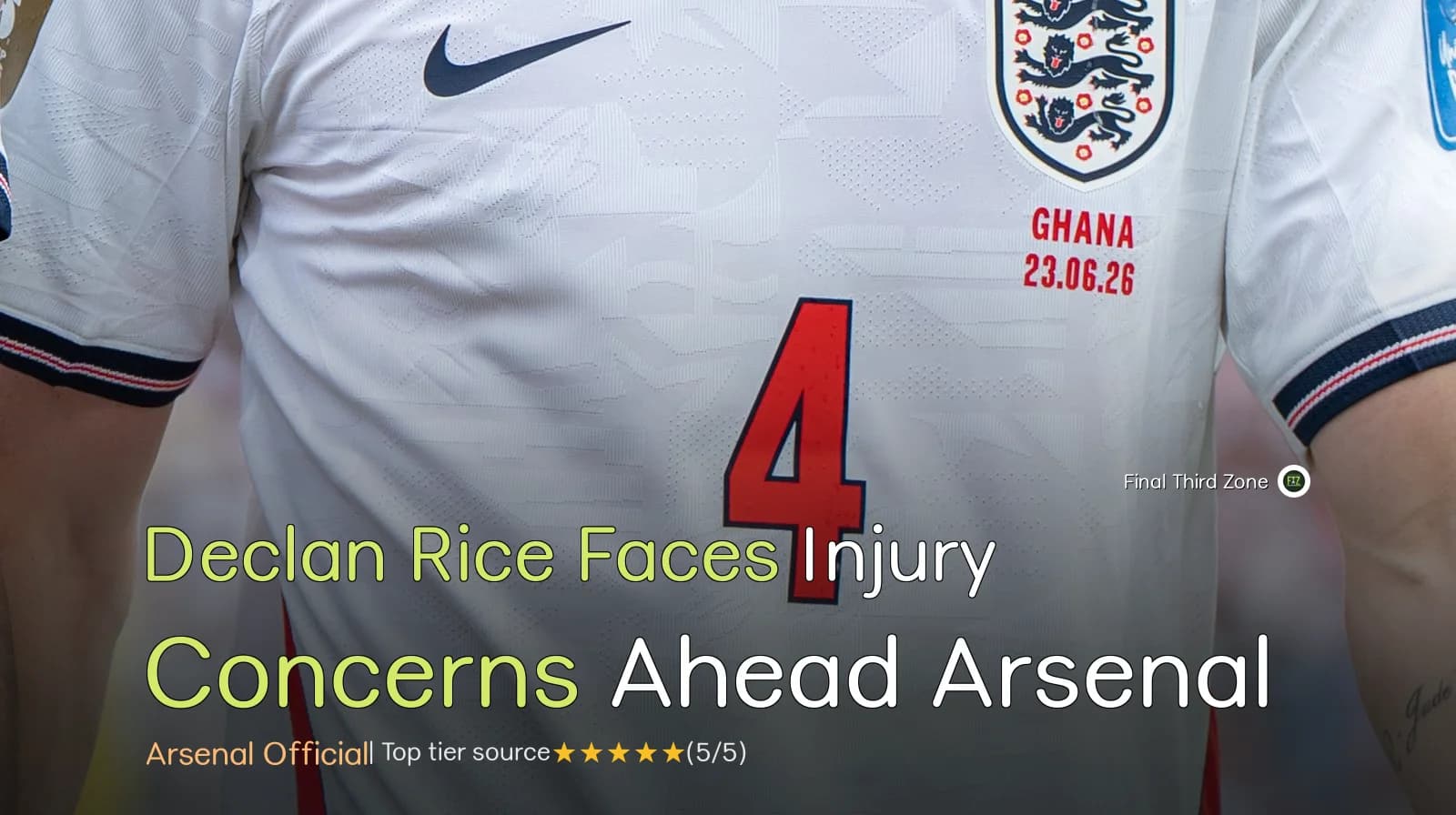 Declan Rice Faces Injury Concerns Ahead of Arsenal's Match Against Leeds United