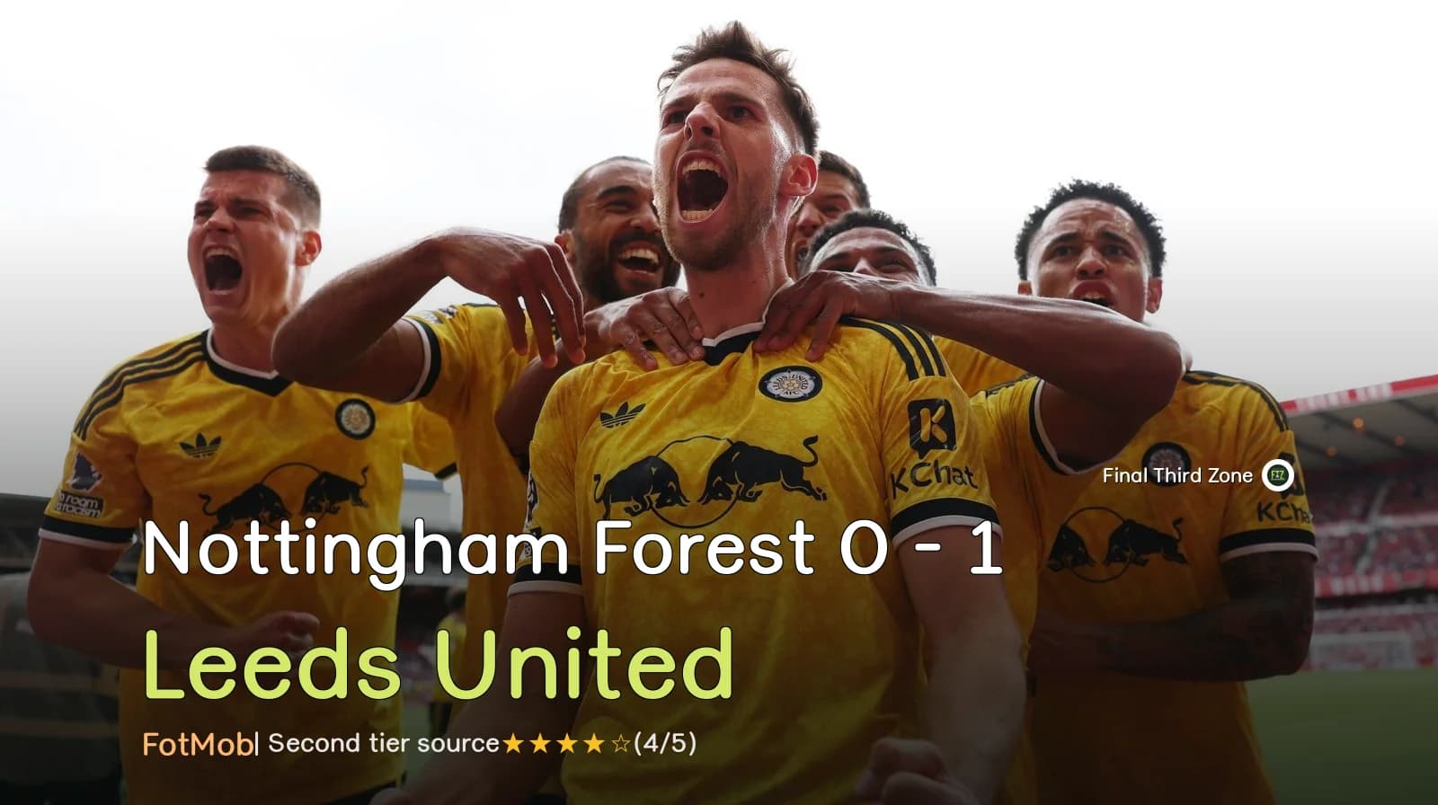 Nottingham Forest 0 - 1 Leeds United