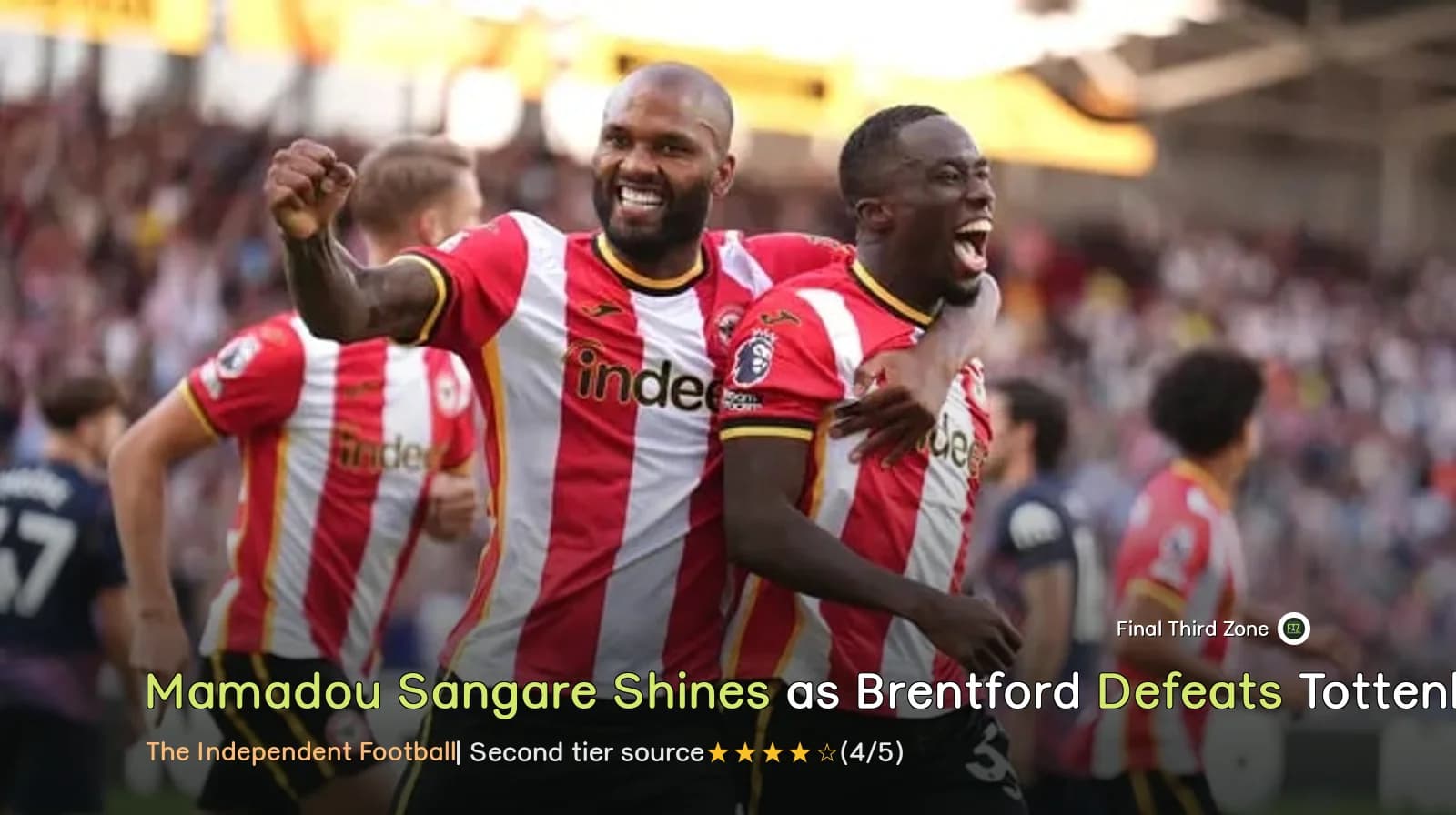 Mamadou Sangare Shines as Brentford Defeats Tottenham