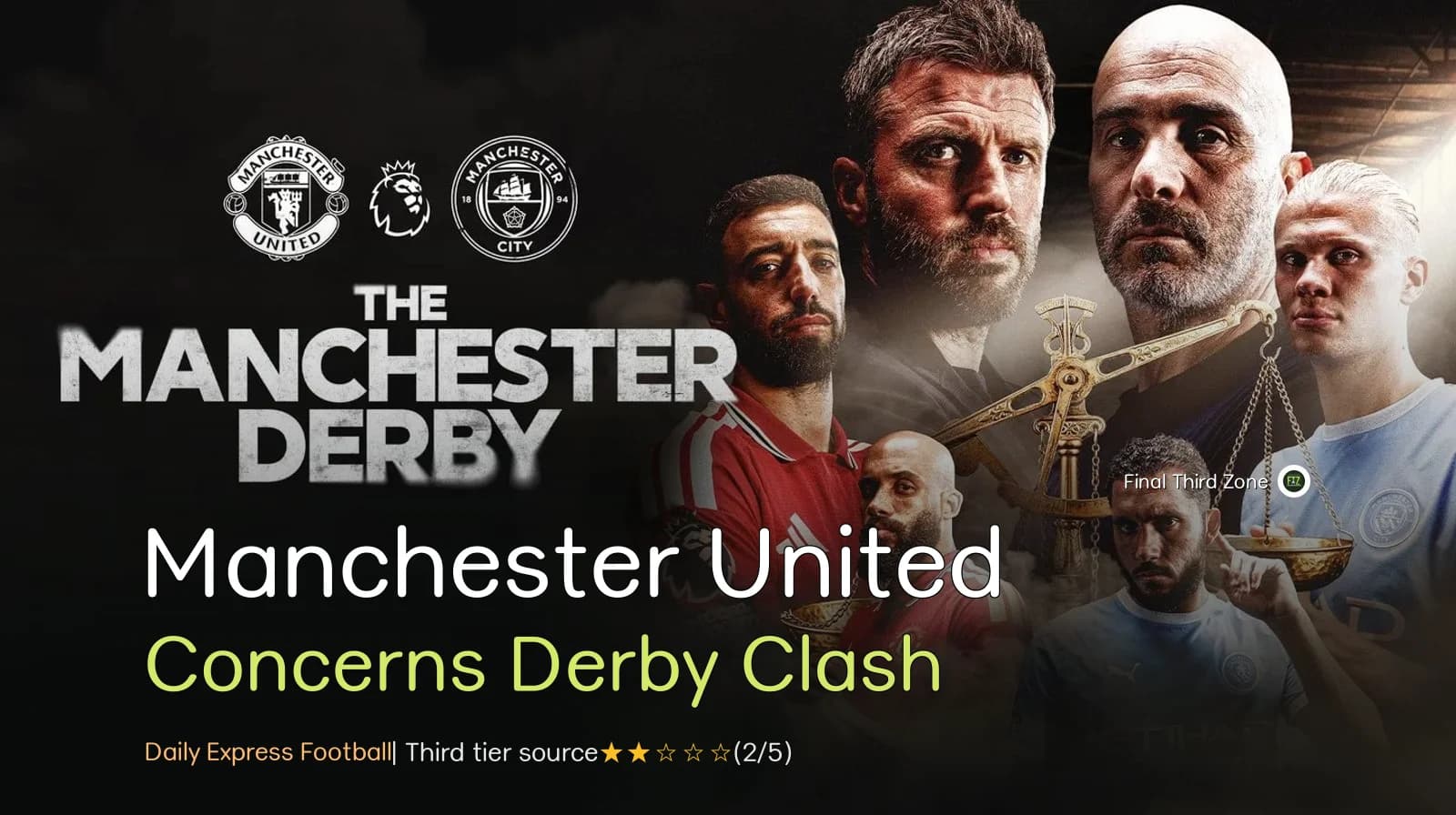 Manchester United and Manchester City Injury Concerns Ahead of Derby Clash