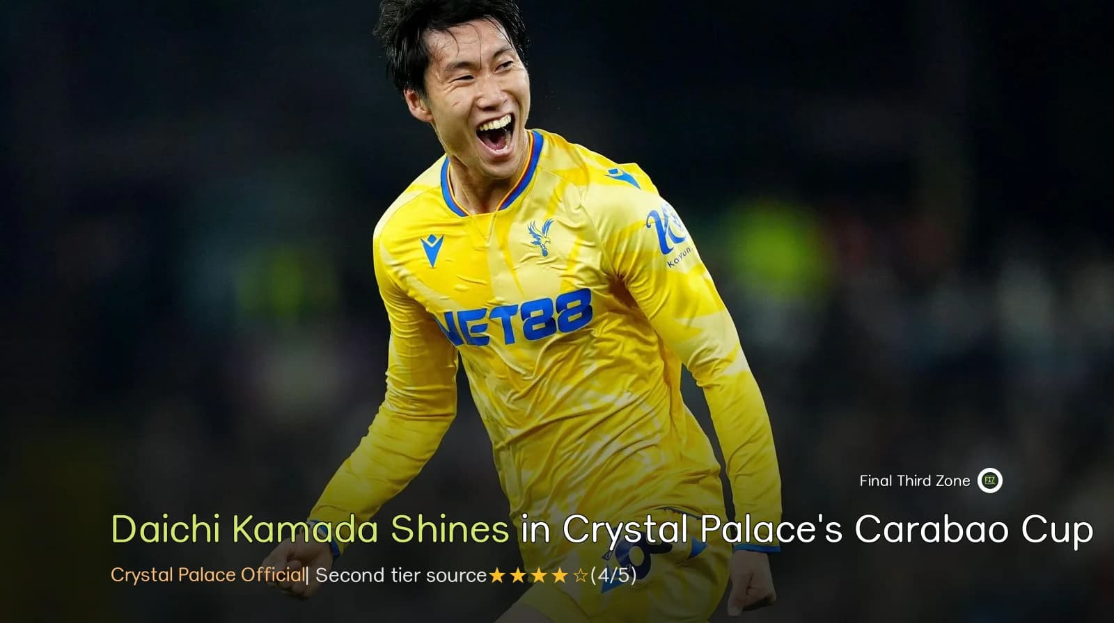 Daichi Kamada Shines in Crystal Palace's Carabao Cup Clash Against Middlesbrough