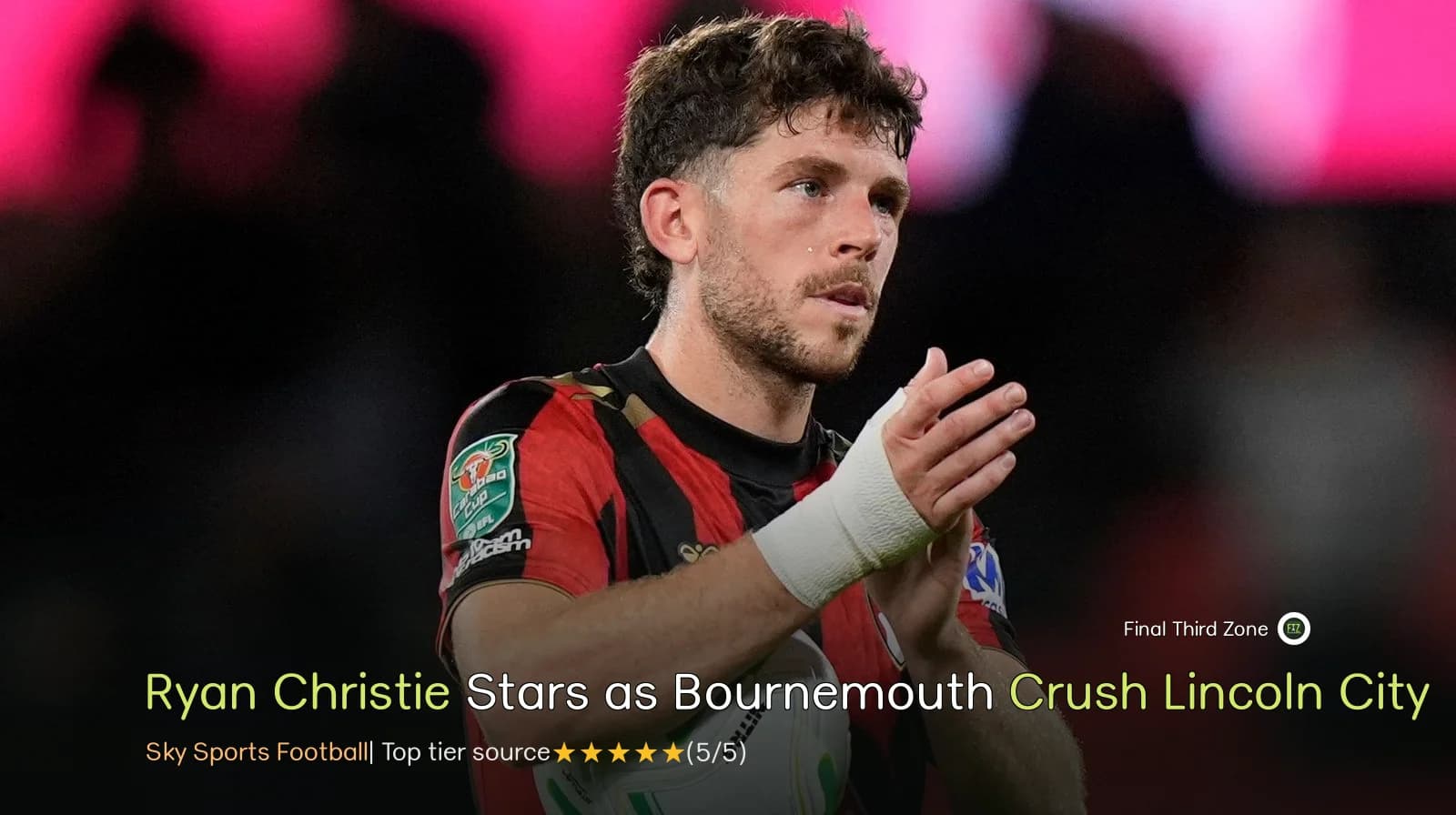 Ryan Christie Stars as Bournemouth Crush Lincoln City