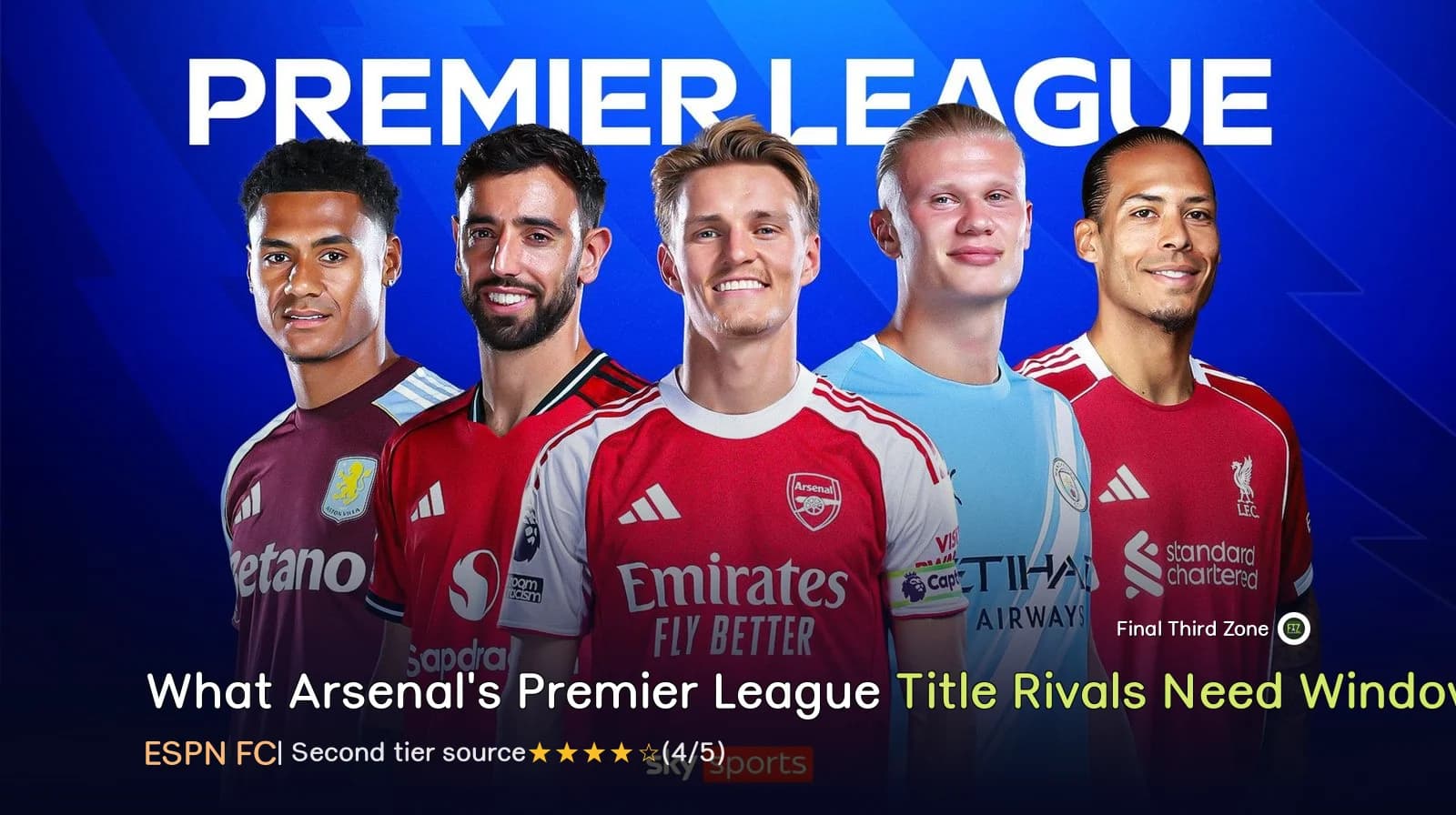 What Arsenal's Premier League Title Rivals Need in the Transfer Window
