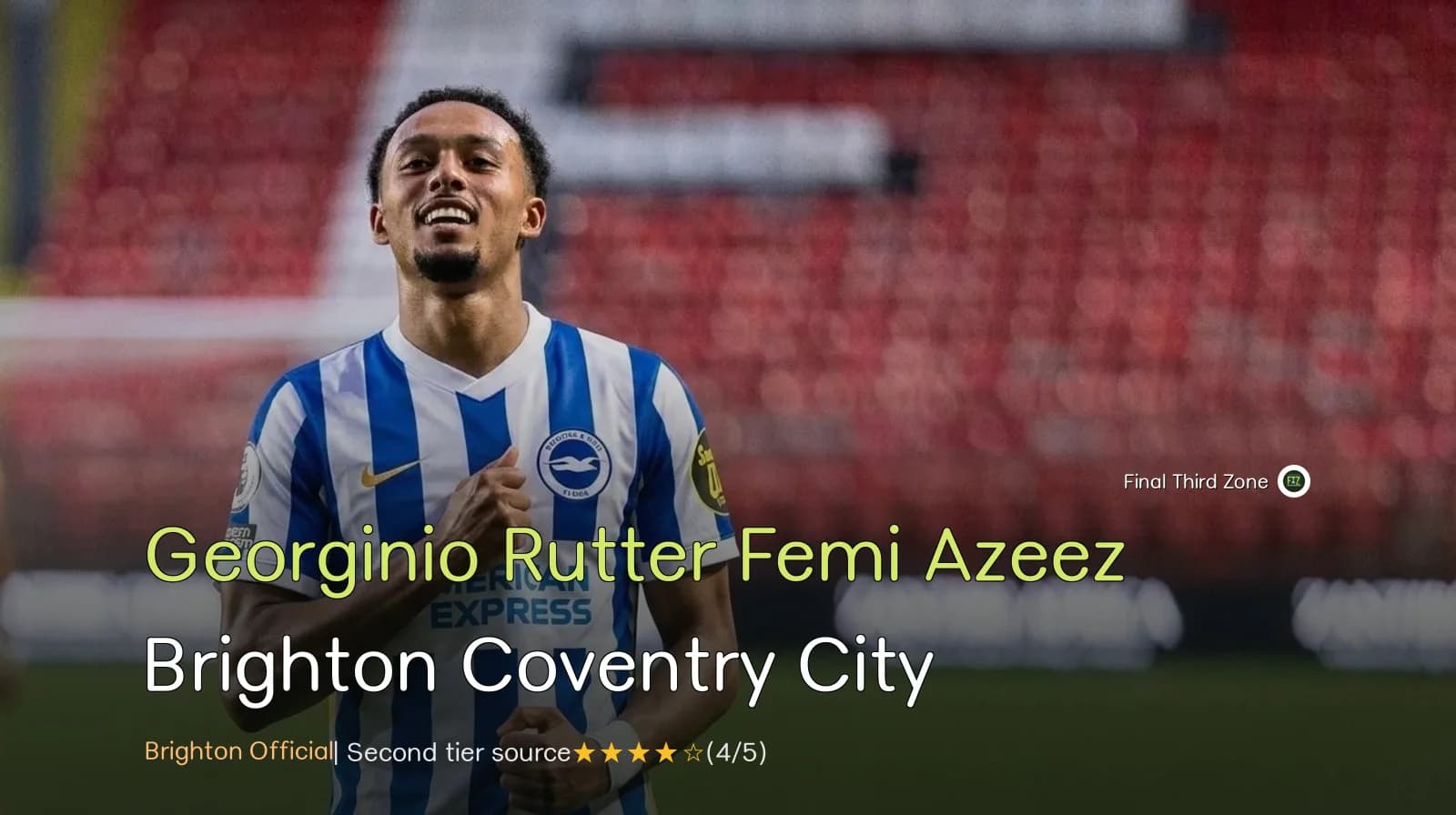 Georginio Rutter and Femi Azeez Set for Return to Brighton Against Coventry City