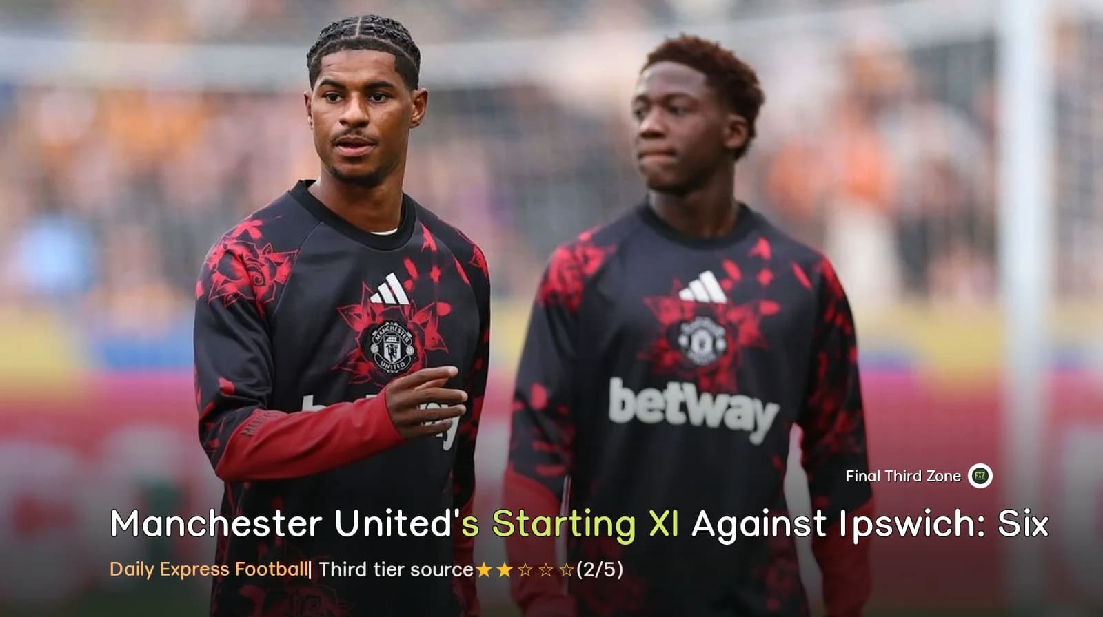 Manchester United's Starting XI Against Ipswich: Six Players Dropped