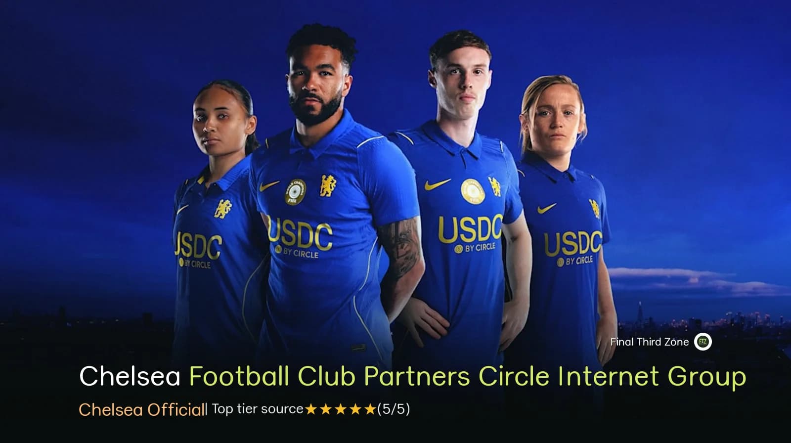 Chelsea Football Club Partners with Circle Internet Group as Principal Partner
