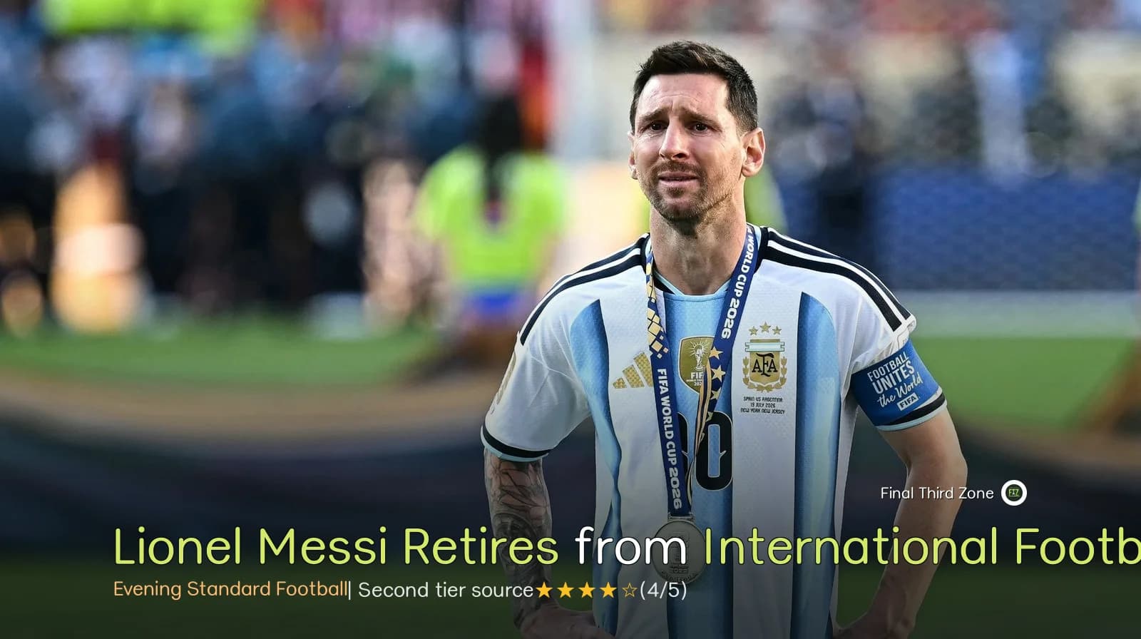 Lionel Messi Retires from International Football After Heartbreaking World Cup Final