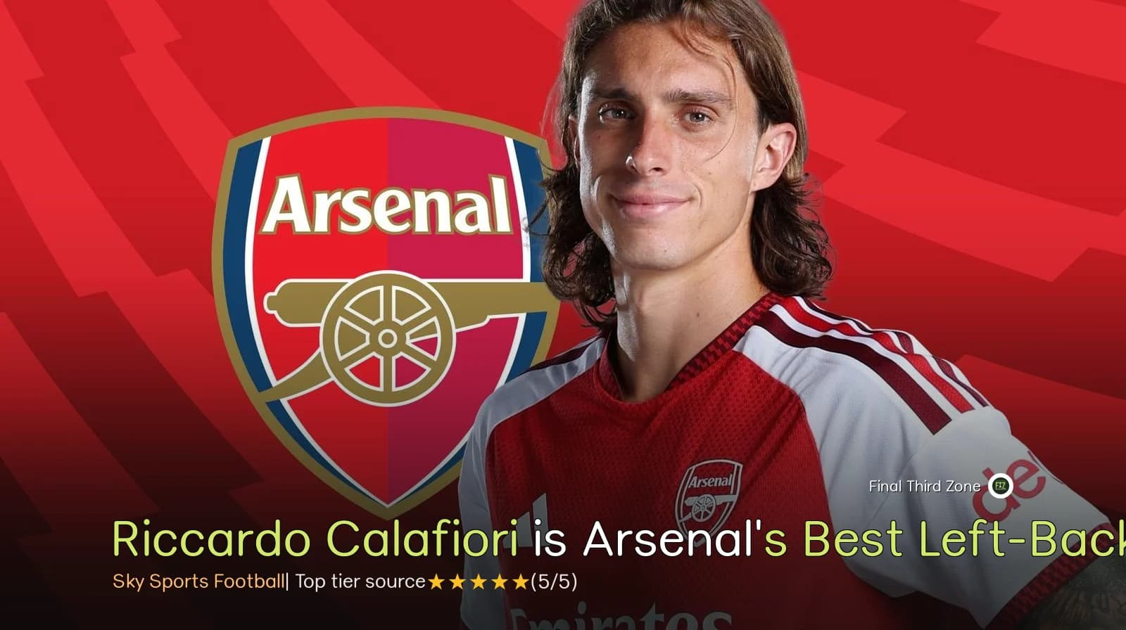 Riccardo Calafiori is Arsenal's Best Left-Back in the Premier League