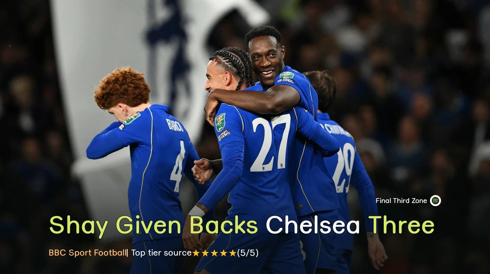 Shay Given Backs Chelsea to Win Premier League with Three at the Back