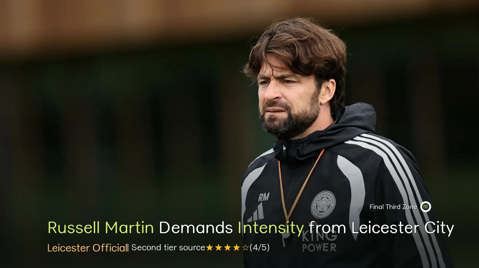 Russell Martin Demands Intensity from Leicester City Against Oxford United