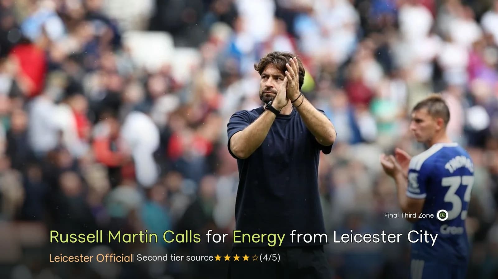 Russell Martin Calls for Energy from Leicester City Against Plymouth Argyle