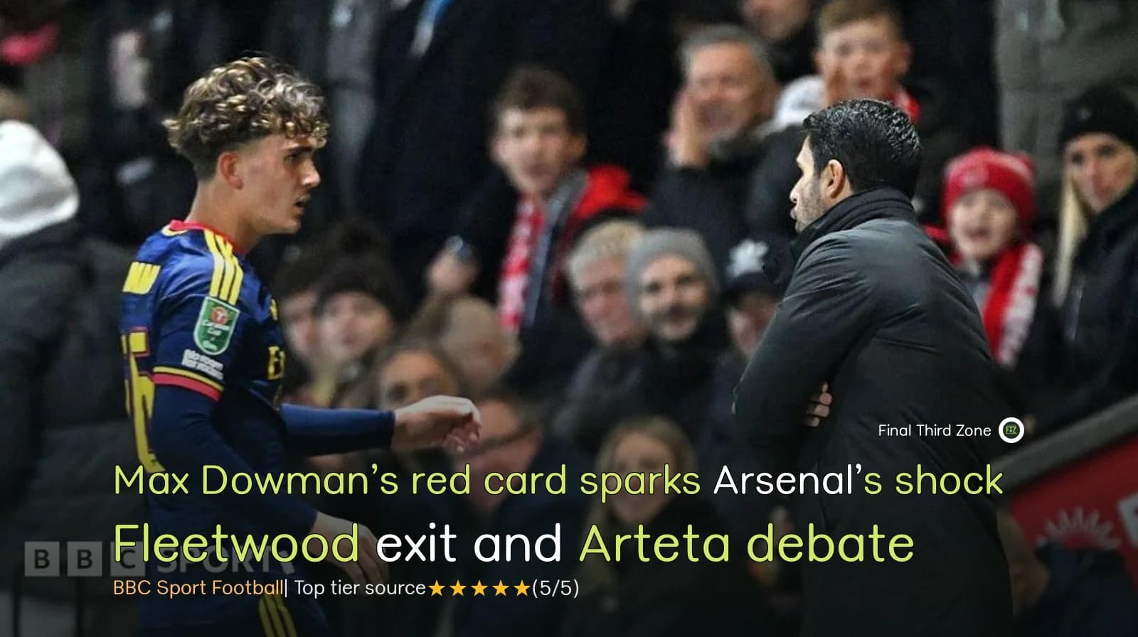 Max Dowman’s red card sparks Arsenal’s shock Fleetwood exit and Arteta debate